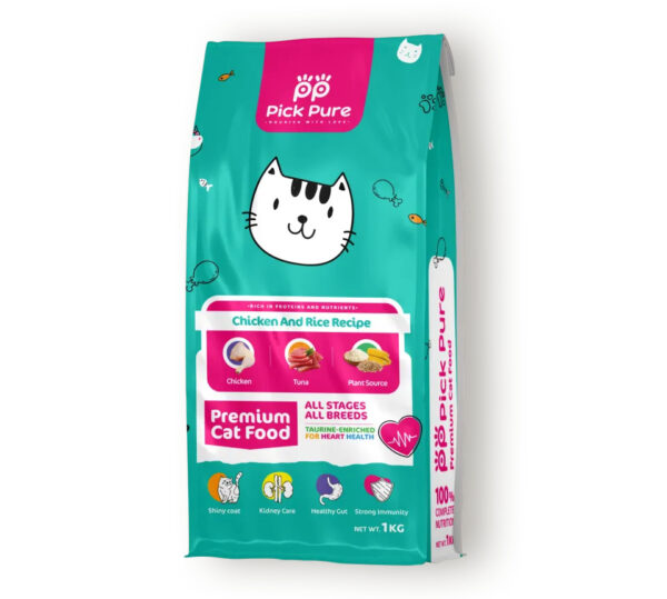 Pick Pure Chicken & Rice Premium Cat Food 1kg