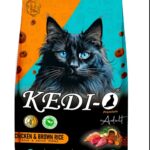 KEDI-O Premium Adult Cat Food – Chicken & Brown Rice (1kg)