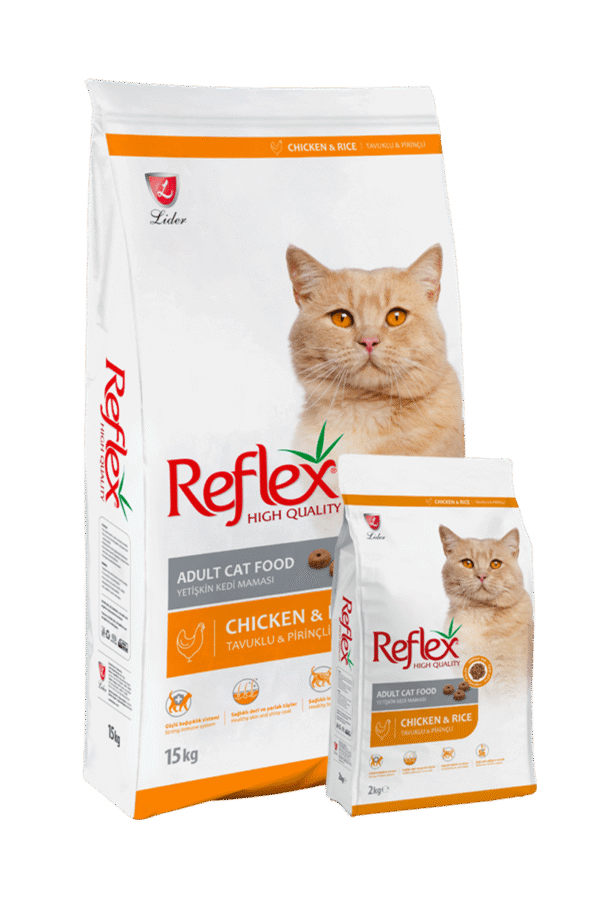 Reflex Adult Cat Food 2kg (Chicken & Rice/Chicken)